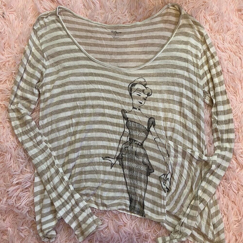 Disney's Cinderella Striped Long Sleeve Top